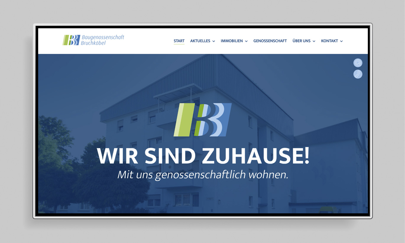 TAG EINS Werbeagentur –Webdesign für Baugenossenschaft Bruchköbel