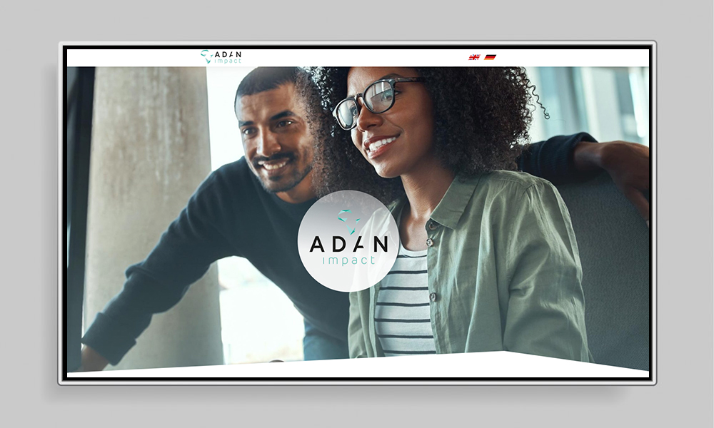 Webdesign für ADAN Impact GmbH aus Frankfurt am Main