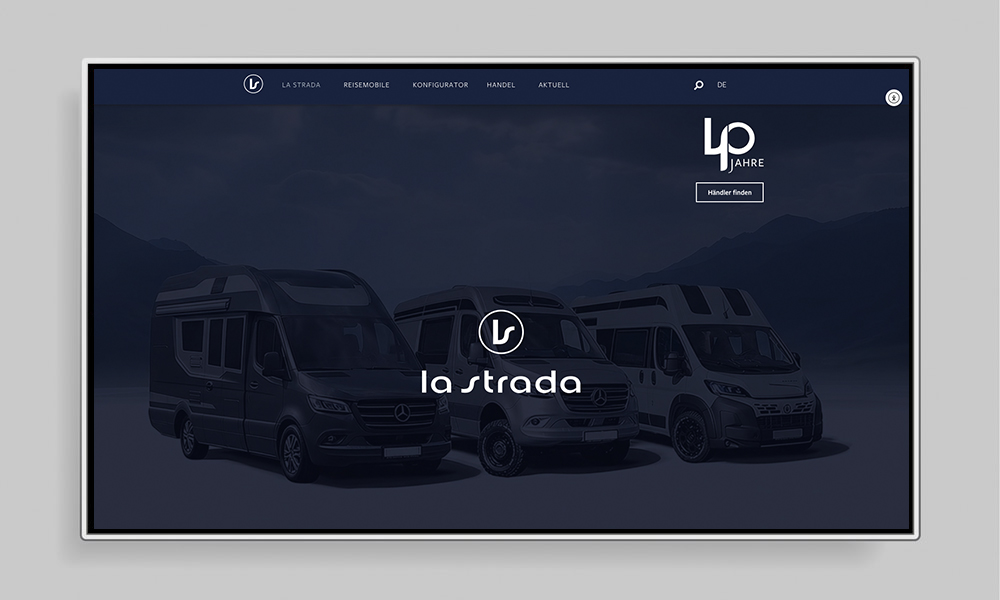 Webdesign von Tag Eins aus Frankfurt am Main für la strada Fahrzeugbau GmbH